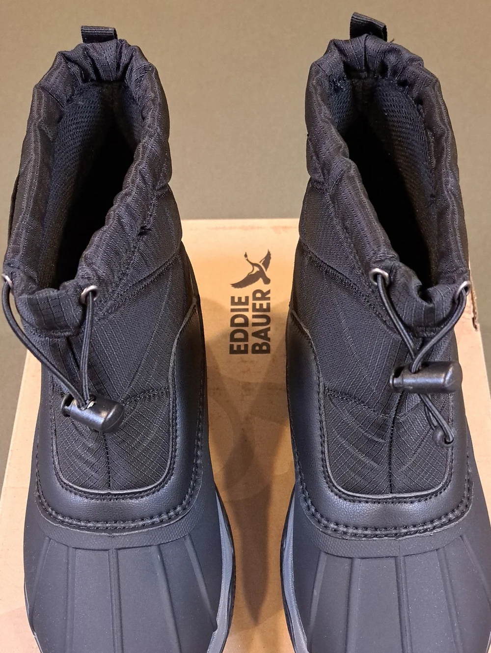 Eddie Bauer Anthracite Modern Duck Pull Boot - Color: Black - Size: Men 9